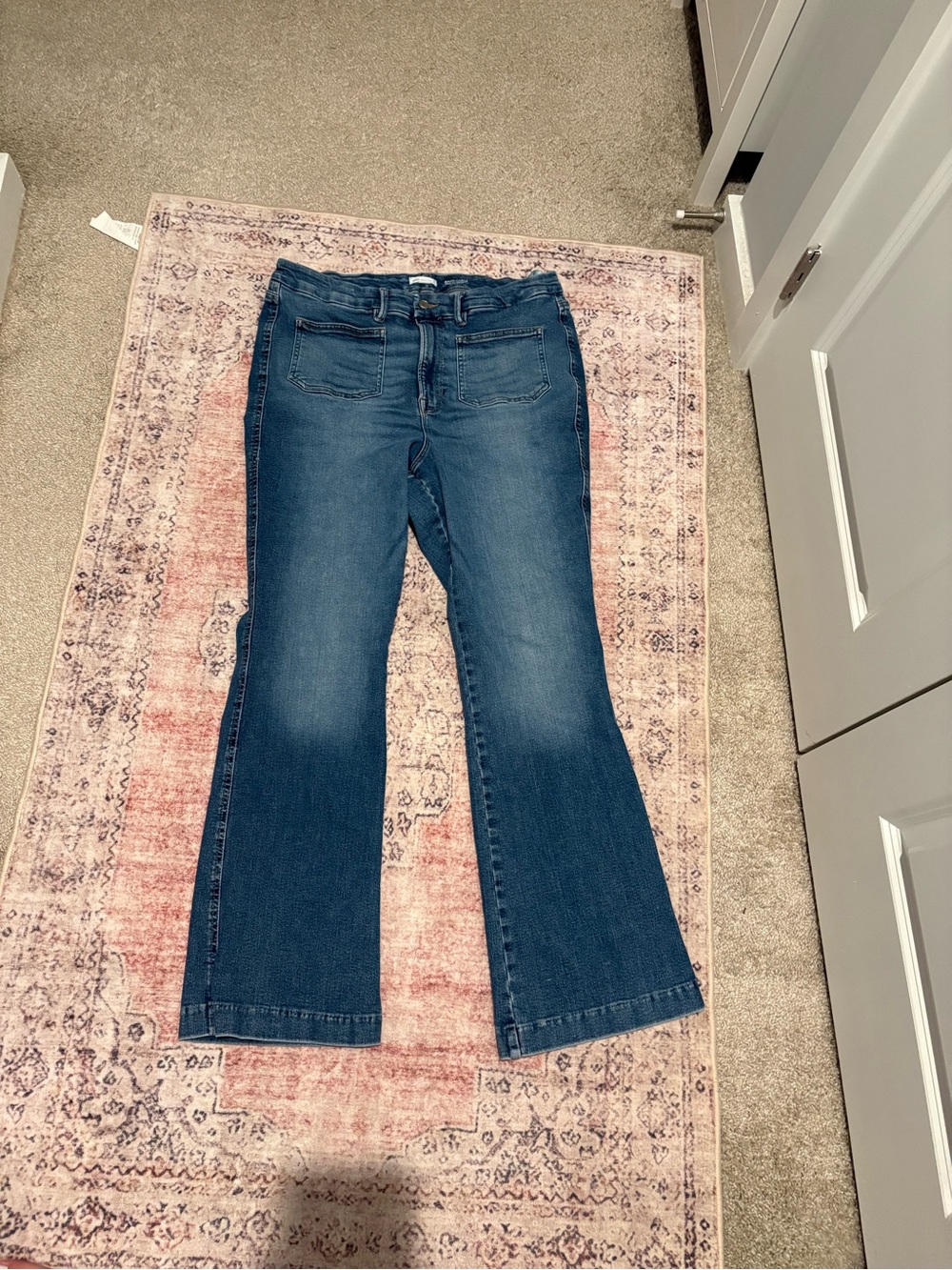 Good American Dark Wash Bootcut Jeans
